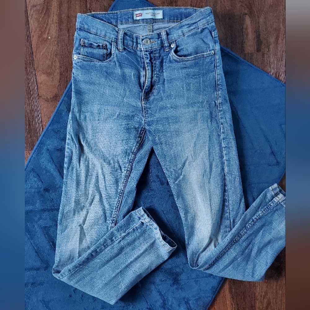 Levi's 502 Regular Taper Light Blue Skinny Jeans 28x28